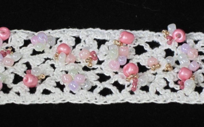 Bracelet dentelle blanc