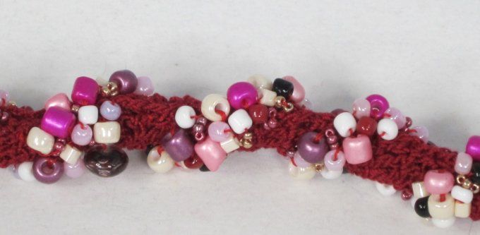 bracelet spirale bordeaux