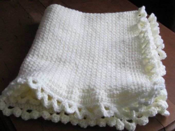 couverture bébé fait main au crochet