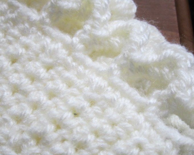 couverture bébé fait main au crochet