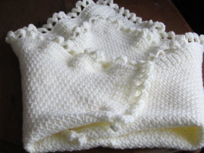 couverture bébé fait main au crochet