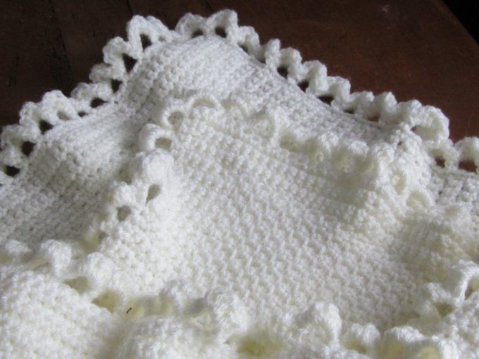 couverture bébé fait main au crochet