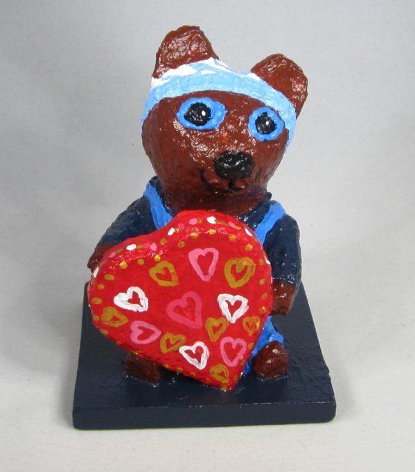 Petit ours Saint-Valentin